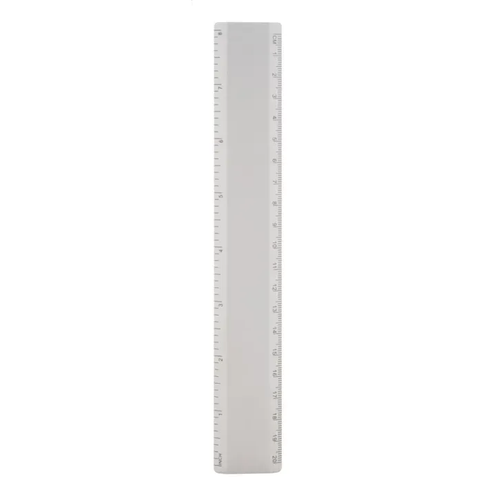 Aluminiowa linijka o długości 20 cm z nadrukiem