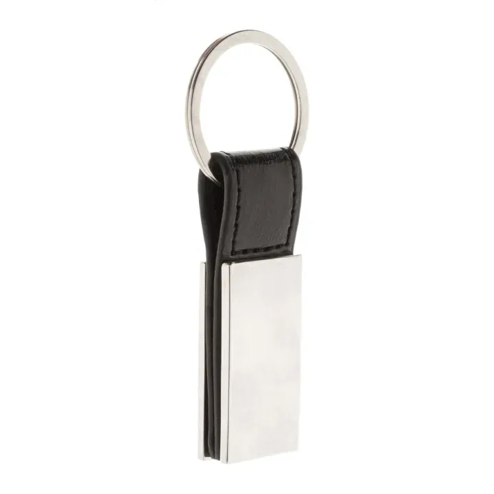 Metalowy brelok z paskiem ze skóry PU - AP808257