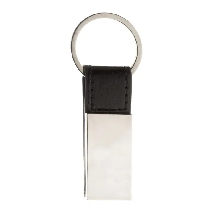 Metalowy brelok z paskiem ze skóry PU - AP808257