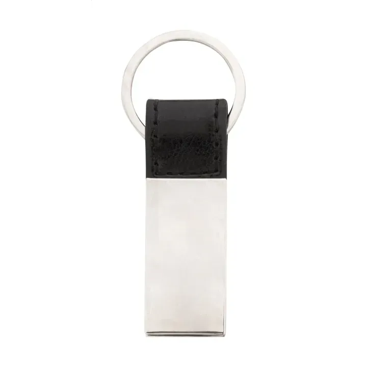 Metalowy brelok z paskiem ze skóry PU - AP808257