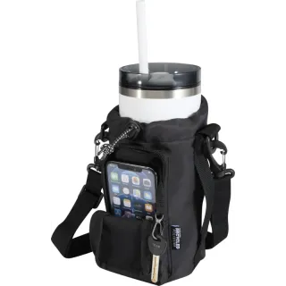 Trip Aware™, torba na butelki wykonana z materiałów z recyklingu, 2 l - PC 120765
