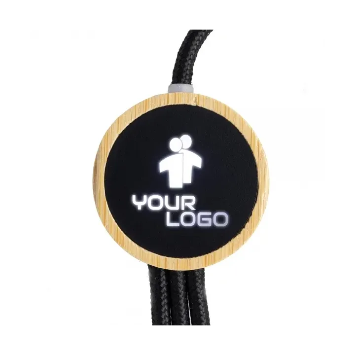 DŁUGI KABEL 3W1 Z PODŚWIETLANYM LOGO W DREWNIANEJ OBUDOWIE, LH-ZMU06 - EG059113