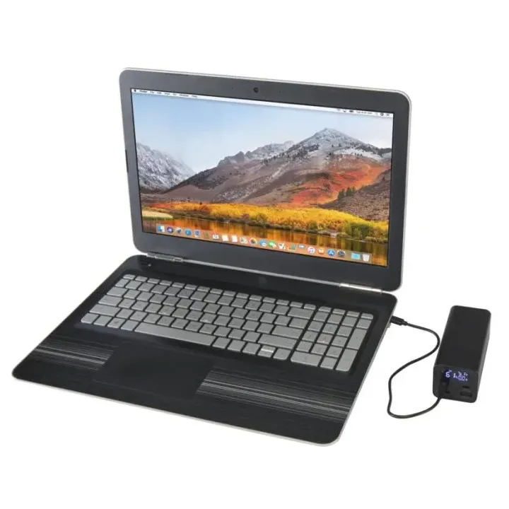 Powerbank do laptopa o pojemności 20 000 mAh i mocy 70 W z aluminium z recyklingu - PC 12444090