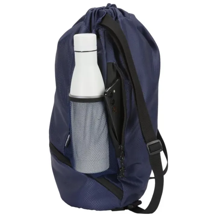 Nomad ściągana na sznurek torba sportowa z recyklingu z certyfikatem GRS o pojemności 18l z dolną komorą - PC 13009955