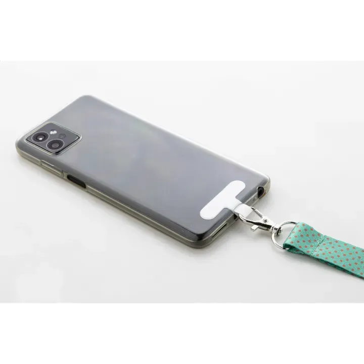 Personalizowana smycz z uchwytem na telefon RPET - AP716949 (ANDA#01)
