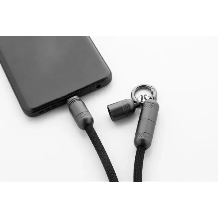 Kabel ładujący 60 W - smycz RPET - AP864118 (ANDA#10)