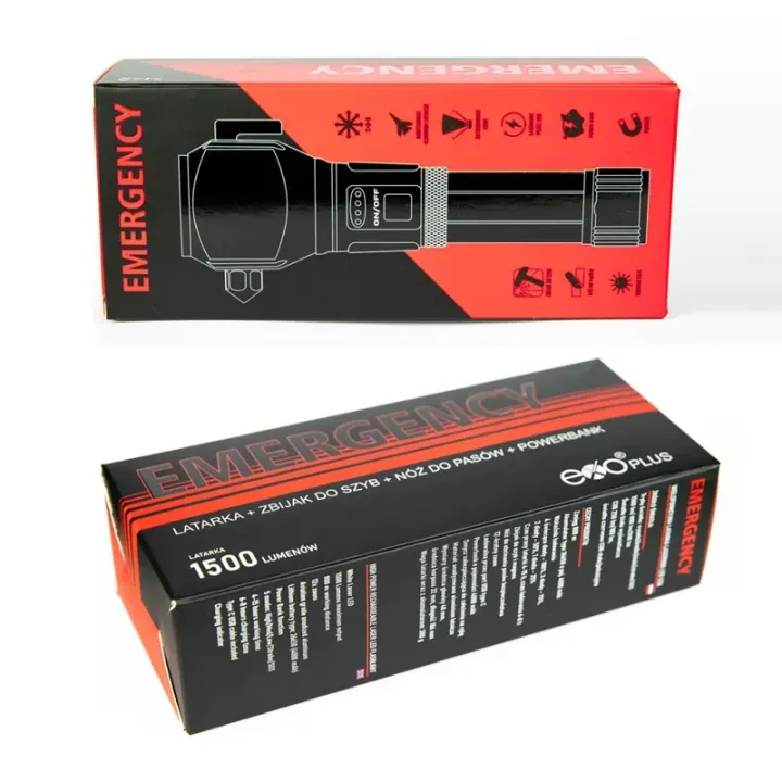 EXO Plus Latarka EMERGENCY - EX001-EMRG