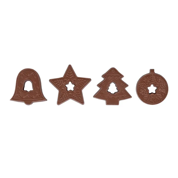 ZESTAW CZEKOLADEK CHRISTMAS TREE CHARMS 4 SZT - 0598