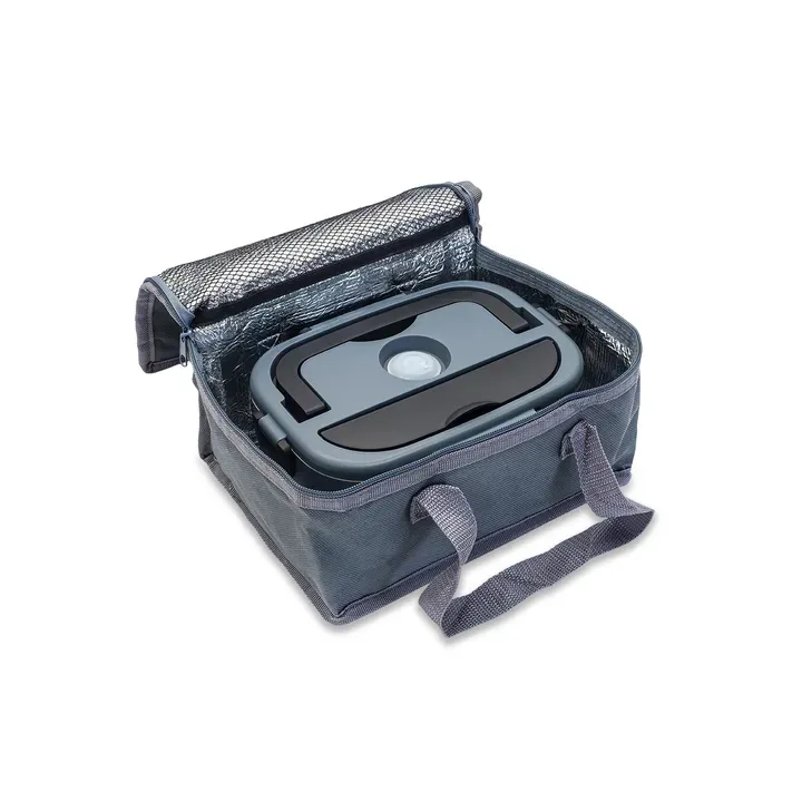 Lunch box z podgrzewaczem Heatmate szary - R08462 (gadzety reklamowe)