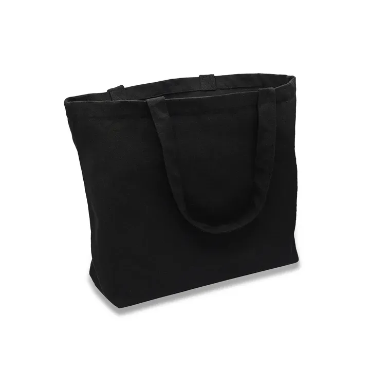Torba z polibawełny 340g/m2 Peyton czarny - R08758 (gadzety reklamowe)