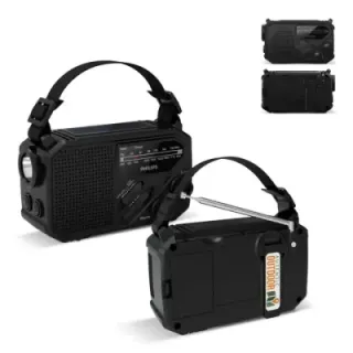 Radio awaryjne Philips TAR1609 z analogowym tunerem FM/AM i latarką - LT42262 (gadzety reklamowe)