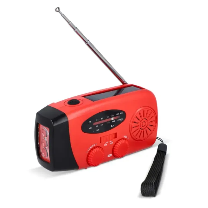 SafeSound Radio awaryjne zasilane energią słoneczną i korbką - LT95607 (N0021)