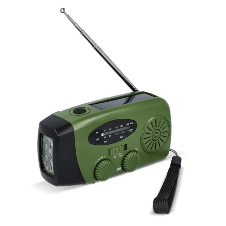 SafeSound Radio awaryjne zasilane energią słoneczną i korbką - LT95607 (N0030)