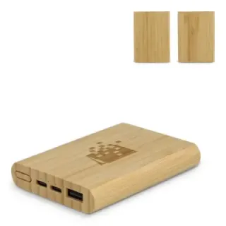 Powerbank Bamboo 5000 mAh - LT95513 (gadzety reklamowe)