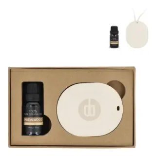 Zapachowy wieszak InSideOut z olejkiem z drzewa sandałowego 10 ml - LT57308 (gadzety reklamowe)