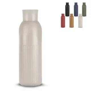 Sagaform Tekla Push stalowa butelka z zakrętką (z recyklingu) 500 ml - LT52134 (gadzety reklamowe)