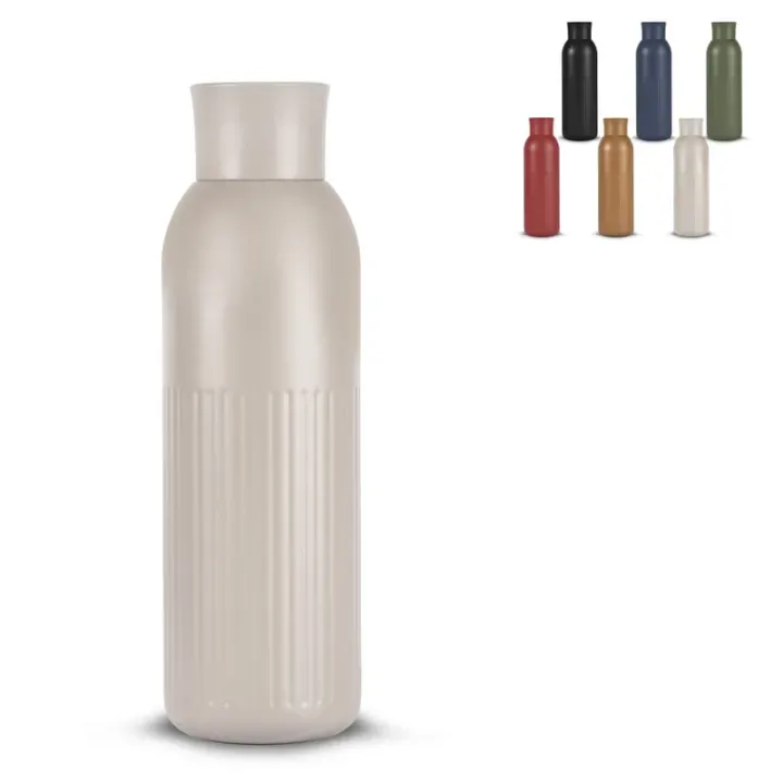 Sagaform Tekla Push stalowa butelka z zakrętką (z recyklingu) 500 ml - LT52134 (gadzety reklamowe)