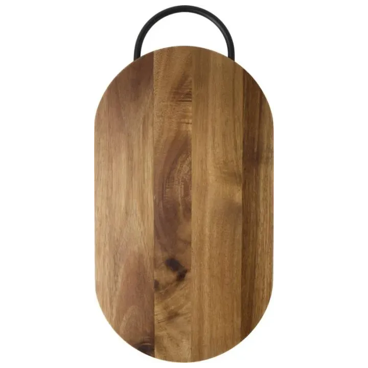 Deska do krojenia z drewna akacjowego z uchwytem - PC 12639271
