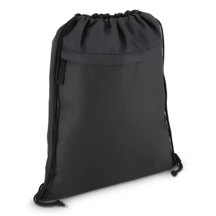 Torba ze sznurkiem z powlekanego PU R-PET 600D, wymiary 33 x 42 cm - LT91394 (N0002)
