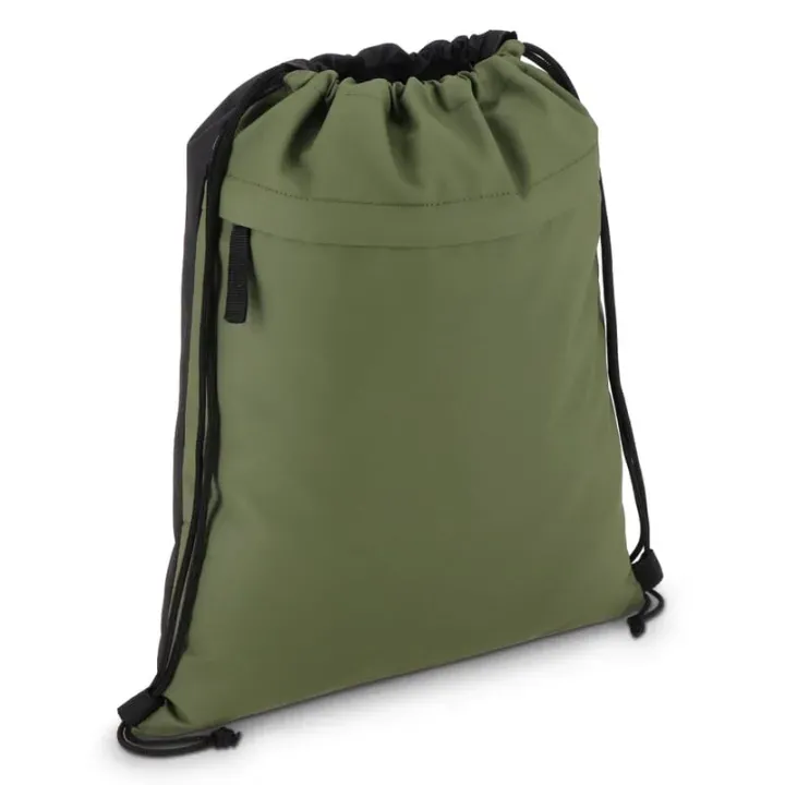 Torba ze sznurkiem z powlekanego PU R-PET 600D, wymiary 33 x 42 cm - LT91394 (N0043)