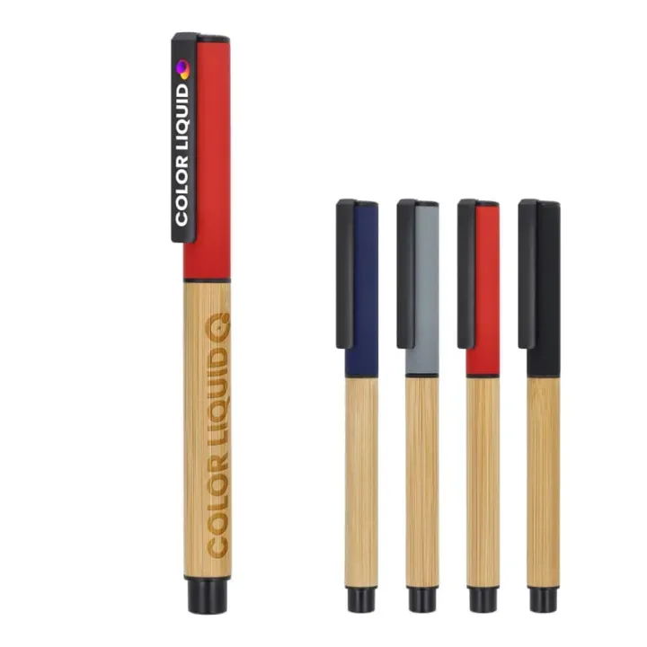 Długopis żelowy bambusowy - LT81152 (gadzety reklamowe)