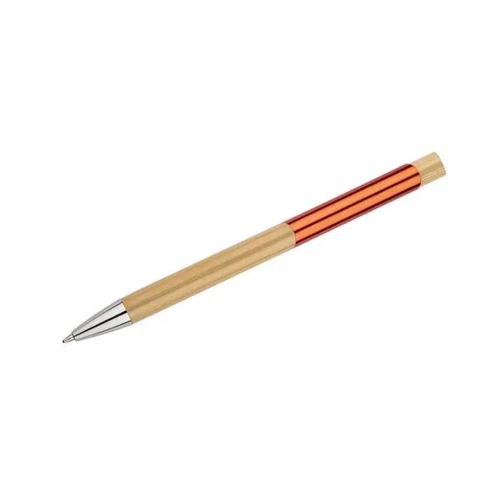 Długopis bambusowy z wyrazistymi, kolorowymi akcentami - 19727 Długopis bambusowy z wyrazistymi, kolorowymi akcentami - 19727