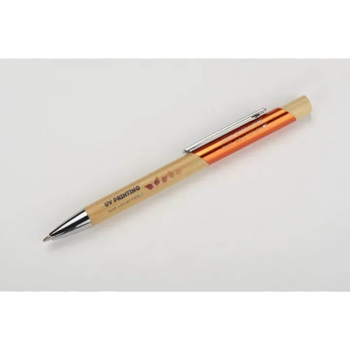 Długopis bambusowy z wyrazistymi, kolorowymi akcentami - 19727 Długopis bambusowy z wyrazistymi, kolorowymi akcentami - 19727