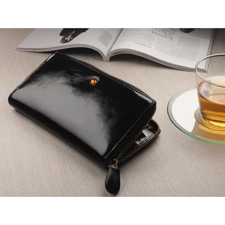 Portfel damski z bursztynem - JA 2344082