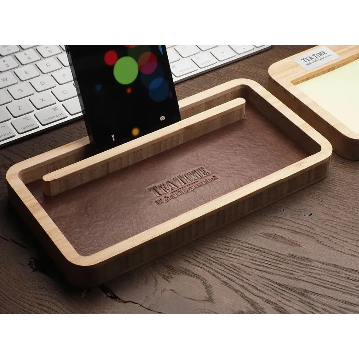 Drewniany organizer na biurko - JA 1852292