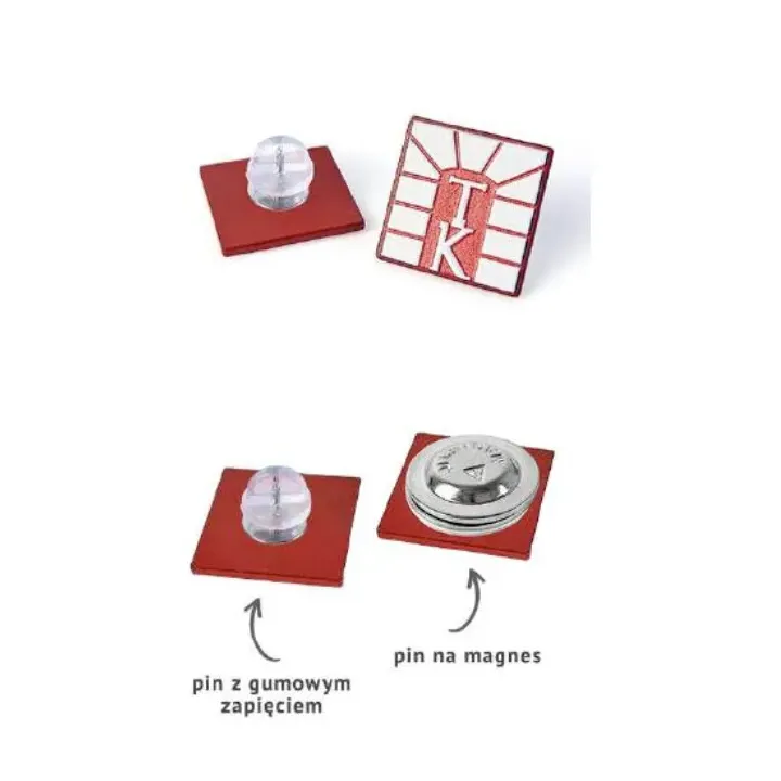 Przypinka metalowa nadruk UV jednostronny
