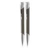 Aluminiowy zestaw długopisów z matowym wykończeniem i chromowanymi częściami - AP805979