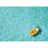 Duży nadmuchiwany materac plażowy w kształcie ananasa - MO9612-08