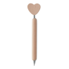Drewniany długopis z motywem serca - MO9704