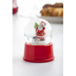 Kula śnieżna ze Świętym Mikołajem w środku na plastikowej podstawce - AP791309