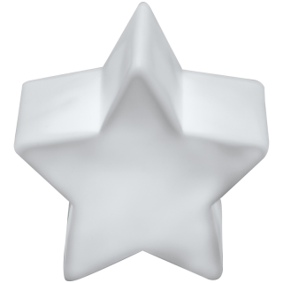 Plastikowa lampka LED w kształcie gwiazdki wykonana z białego plastiku - 8058506
