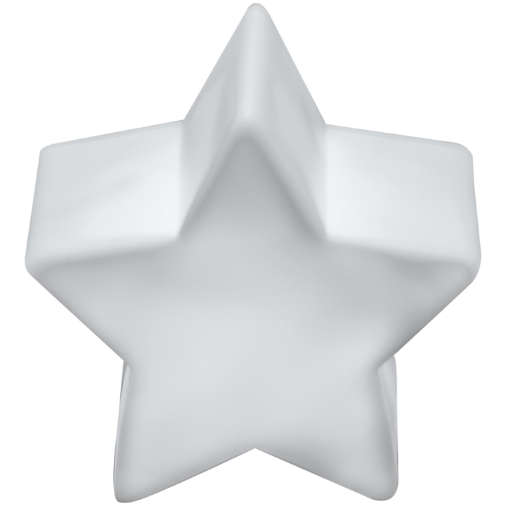 Plastikowa lampka LED w kształcie gwiazdki wykonana z białego plastiku - 8058506