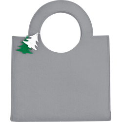 Świąteczna filcowa torba z zawieszką w kształcie choinki - 6898805