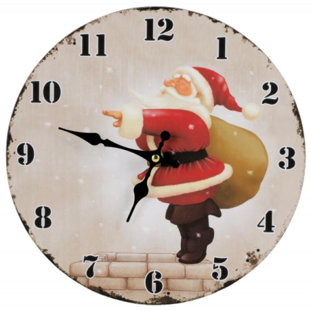 Zegar ścienny ze świątecznym wzorem - 56-0401208
