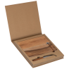 Drewniana deska do serów ze skórzaną zawieszką - 8083601
