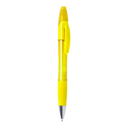 Plastikowy długopis z pasującym kolorystycznie zakreślaczem - AP721453