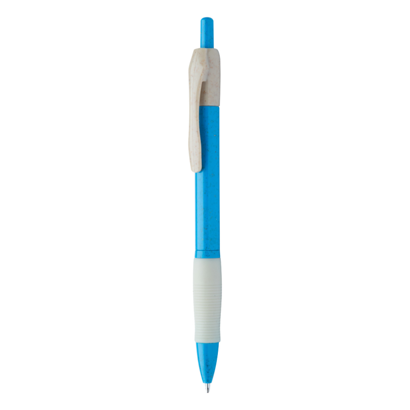 Ekologiczny długopis ze słomy pszenicznej z gumowym uchwytem - AP721429