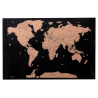 Mapa świata na laminowanym papierze - AP721498