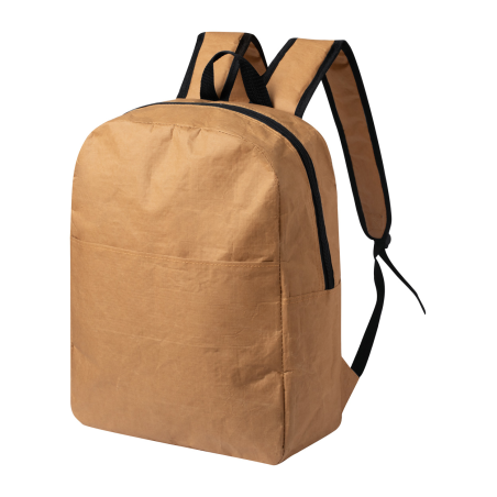 Laminowany , papierowy plecak z zapinaną przegrodą  - AP721568