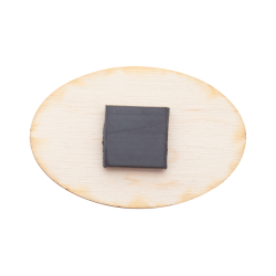 Personalizowany magnes na lodówkę z powierzchnią z drewna brzozowego  - AP71838