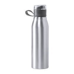 Aluminiowa butelka sportowa z paskiem do noszenia i transparentną pokrywką, 720 ml - AP721529