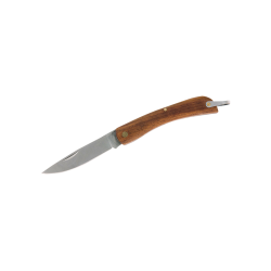 Nóż kieszonkowy ze stali nierdzewnej z drewnianym uchwytem - AP761951