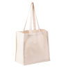 Bawełniana torba na zakupy z długimi uchwytami, o gramaturze 270 g/m2 - R08503
