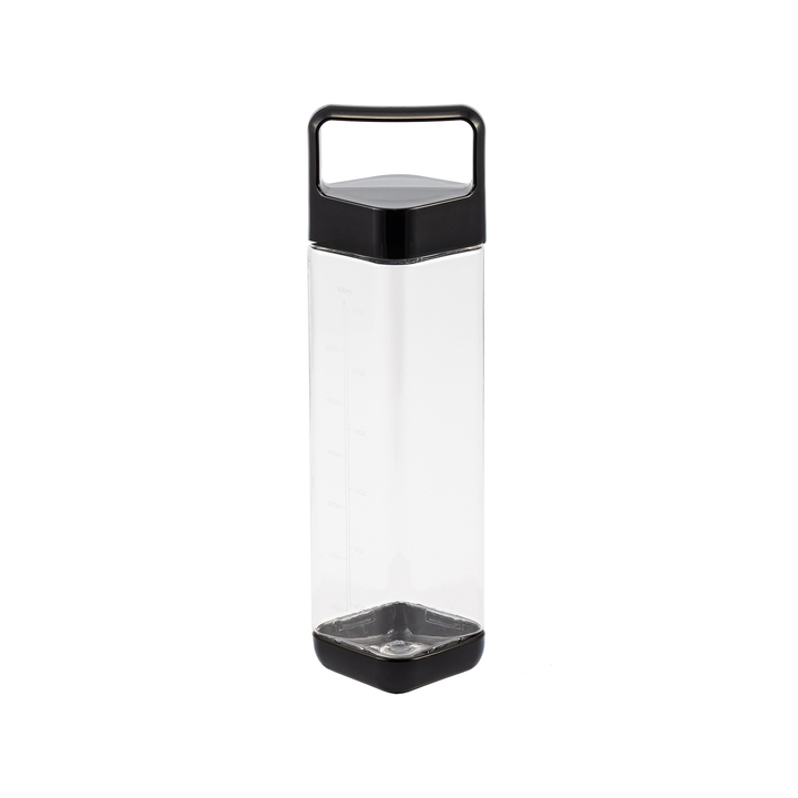 Bidon o nietypowym kwadratowym kształcie z wygodnym uchwytem, 800 ml - R08252