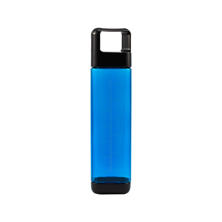 Bidon o nietypowym kwadratowym kształcie z wygodnym uchwytem, 800 ml - R08252