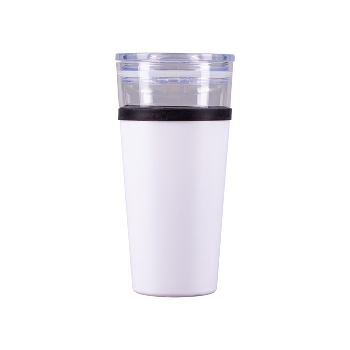 Kubek dwuścienny ze stali nierdzewnej, 400 ml - R08431
